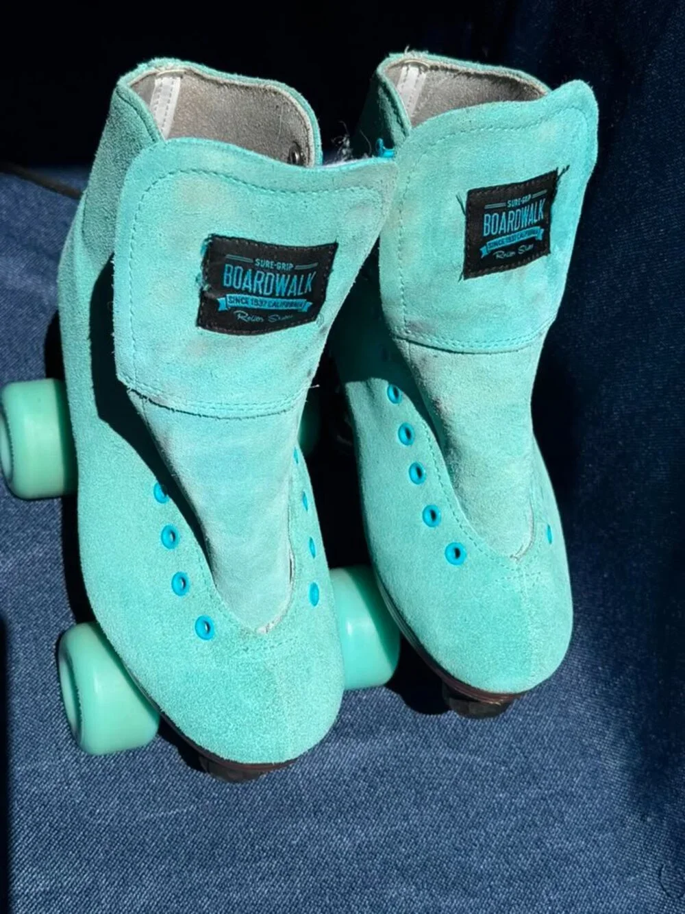 Sure-Grip Boardwalk Outdoor Roller Skates Sea Breeze Size 7